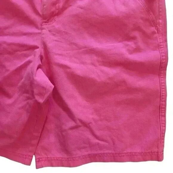 Faded Glory Women's Washed Racy Pink Cotton Classic Fit Shorts NEW - Picture 5 of 9